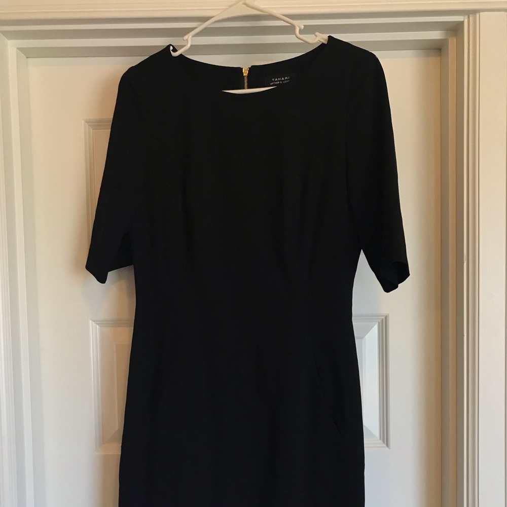 Tahari black dress
